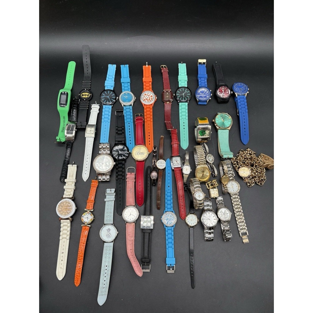 37 Vintage Watch Lot - Kate Spade, Geneva, Nelsonic - 3lb 8oz‎ Parts/Repair